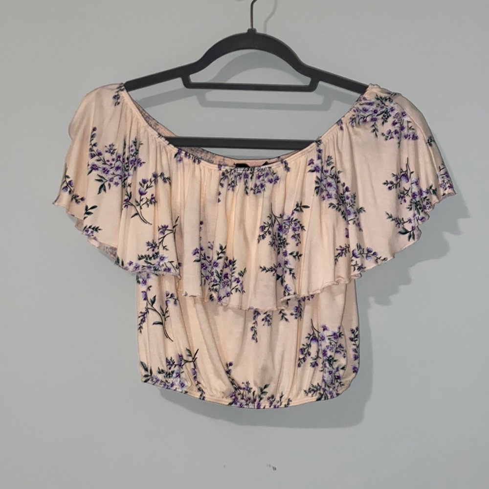 forever 21 off the shoulder crop top